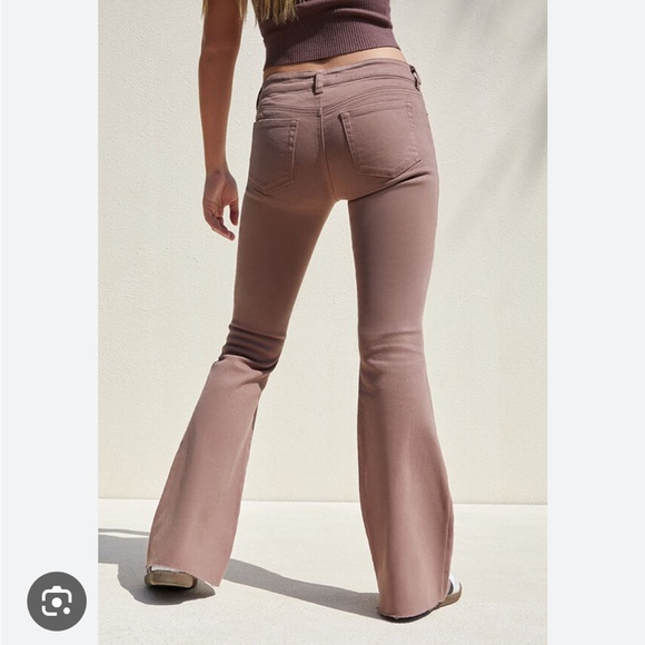 PacSun Brown Stretch Low Rise Flare Jeans - Picture 2 of 8
